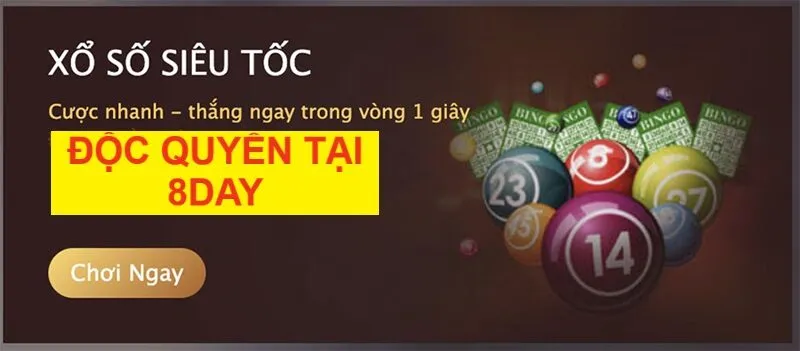 Chơi xổ số tại 8Day an toàn, bảo mật 100%